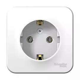 Розетка с заземлением16а 250в белый Schneider Electric