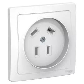 Розетка силовая 3р+n. 32а. 400в. Белый Schneider Electric