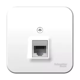 Розетка телефонная rj11 белый Schneider Electric