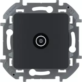 Розетка TV Legrand Inspiria для схемы "звезда", цвет - антрацит