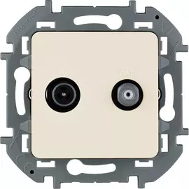Розетка TV/SAT Legrand Inspiria для схемы "звезда", цвет - слоновая кость