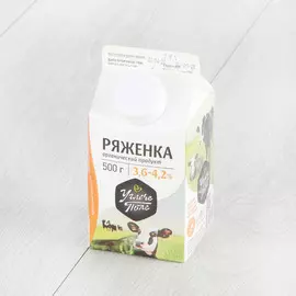 Ряженка Углече Поле 4% 500 г