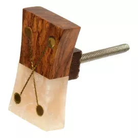 Ручка для мебели Blumen haus "домино" коричневый/бежевый