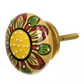 Ручка керамическая Blumen haus "подсолнух"