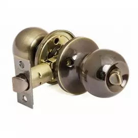 Ручка Локри без ключа с фиксатором зш-03 bkab бронза