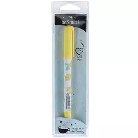 Ручка шариковая Be Smart Bunny жёлтая чернила синие