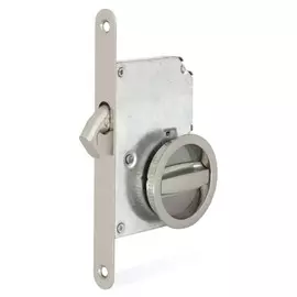 Ручки для раздвижных дверей Palladium 03bk sn круглая