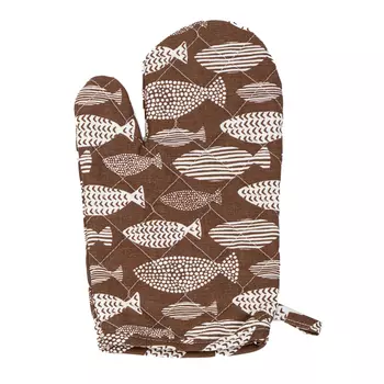 Рукавица-прихватка Лён Наш Африка Рыбка агара