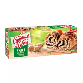Рулет Сдобная особа с маковой начинкой, 400 г