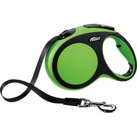 Рулетка для собак FLEXI New Comfort L Лента 5 м черный/зеленый