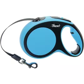 Рулетка для собак FLEXI New Comfort M Лента черный/синий
