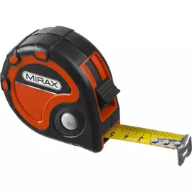 Рулетка MIRAX, 3 стопора, двухкомпонентный пластиковый корпус 10 м