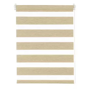 Рулонная штора Decofest день/ночь жаккард бежевый 50/160 см