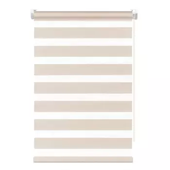 Рулонная штора FixLine Amigo Base День-Ночь бежевая 70х160 см