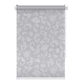Рулонная штора FixLine Amigo Bloom серая 90х160 см