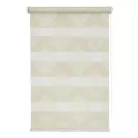 Рулонная штора Garden "день-ночь" 120x170 бежевый