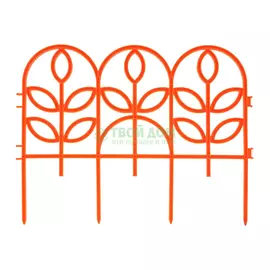 Садовое ограждение Дачная мозаика Флора 3 м х 33 см