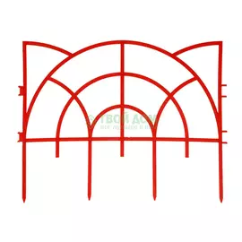 Садовое ограждение Дачная мозаика Роккоко 3 м х 33 см