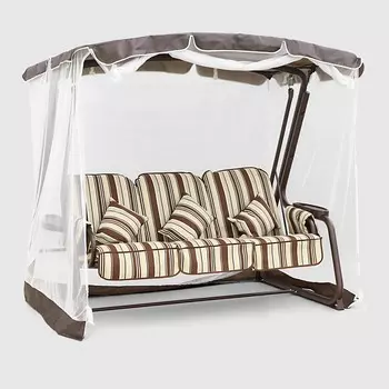 Садовые качели Zalger Garden Солерно 3-местные шоколад