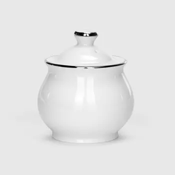 Сахарница Башкирский фарфор ф.Классический 200 мл"Заводной край платиной"