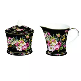 Сахарница и молочник Nuova R2S Цветочный карнавал 200 мл