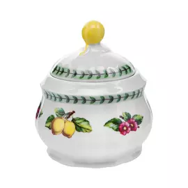 Сахарница Thun 1794 Роза фрукты ivory 250 мл