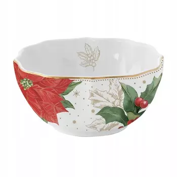 Салатник Easy life Пуансеттия и ягоды 12 см
