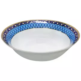 Салатник круглый Thun Cairo Сетка на синем 13 см