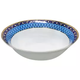 Салатник круглый Thun Cairo Сетка на синем 23 см