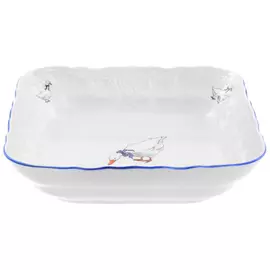 Салатник квадратный Bernadotte Гуси 16х16 см