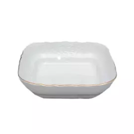 Салатник квадратный Bernadotte Отводка золото 16х16 см