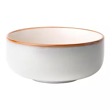 Салатник Lunasol серо-бежевый с кантом 16 см