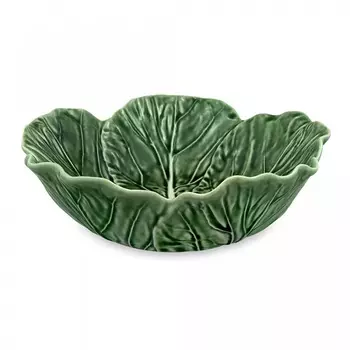 Салатник с резным краем Bordallo Pinheiro капуста 22,5 см