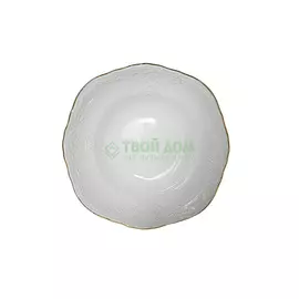 Салатник круглый Thun 16 см отводка золото