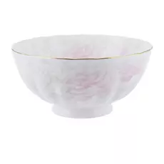 Салатник высокий Hatori Шиповник 23 см золотая отводка