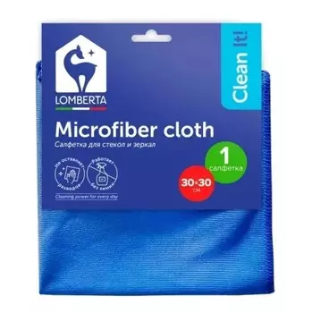 Салфетка Lomberta для стекол и зеркал 1 шт