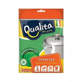 Салфетка Qualita из микрофибры Двойное действие