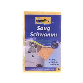 Салфетки aQualine Губка впитывающая 3шт (1300/1309)