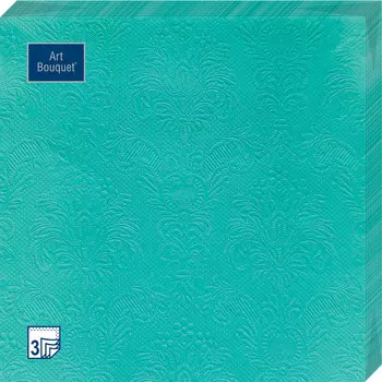 Салфетки Art bouquet бумажные аква барокко 33х33 3сл 16шт