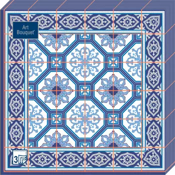 Салфетки Art bouquet бумажные азулежу 33х33 3сл 20л