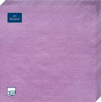Салфетки Art bouquet бумажные лиловые 33х33 3сл 16шт