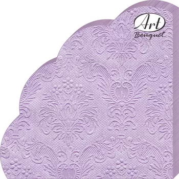 Салфетки Art bouquet бумажные лиловый барокко 3сл 12л