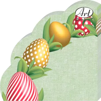 Салфетки Art bouquet бумажные пасхальный венок 3сл 12л