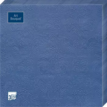 Салфетки Art bouquet бумажные синий барокко 33х33 3сл 16шт