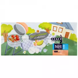 Салфетки Bella №1 бумажные 2-слойные Пикник на даче, 100 шт