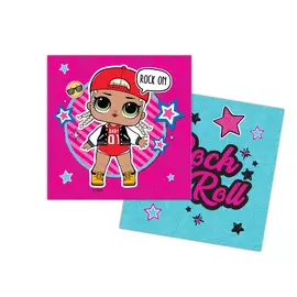 Салфетки бумажные 33x33 см.lol.12 шт трехслойные