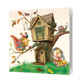 Салфетки бумажные Bulgaree Green Лесная жизнь трехслойные 33x33 см 20 шт