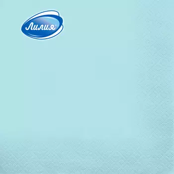 Салфетки бумажные Лилия 33х33см Бирюзовый 2сл 20шт