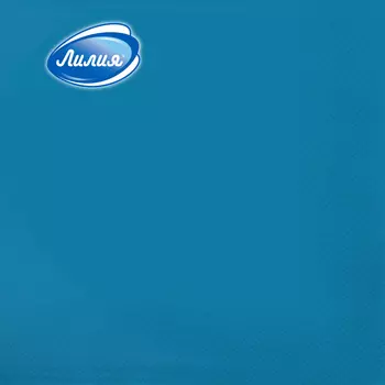 Салфетки бумажные Лилия 33х33см Голубой 2сл 20шт