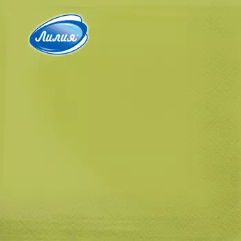 Салфетки бумажные Лилия 33х33см Салатовый 2сл 20шт